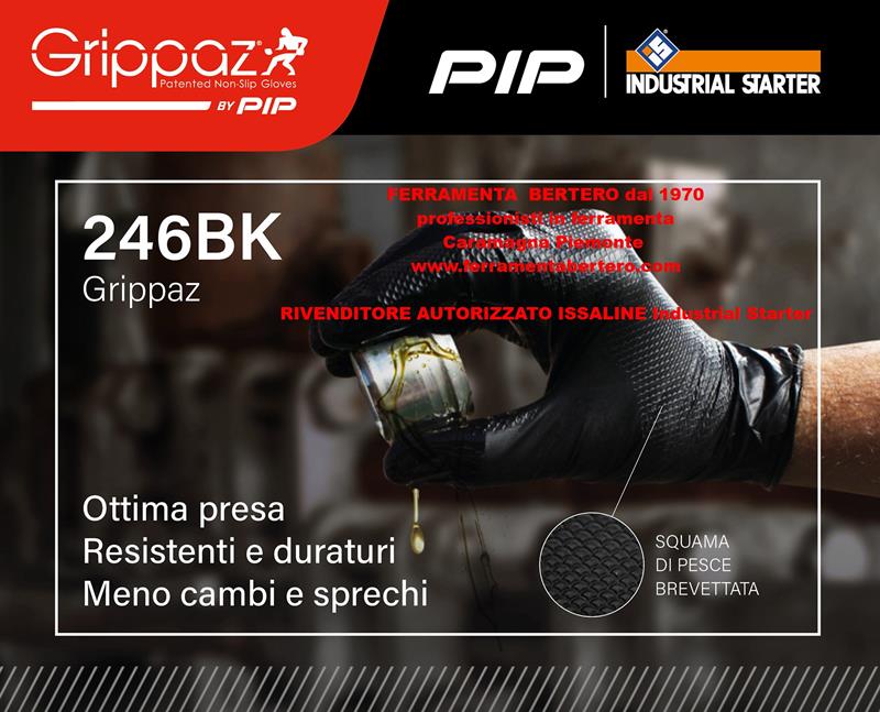 GUANTI NITRILE GRIPPAZ 246BK